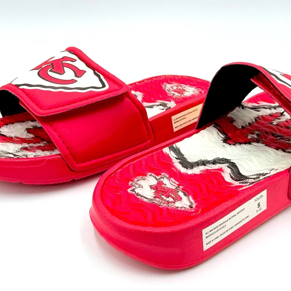 Kansas City Chiefs Toddler Boys Sandal Size 11 - Brand New!